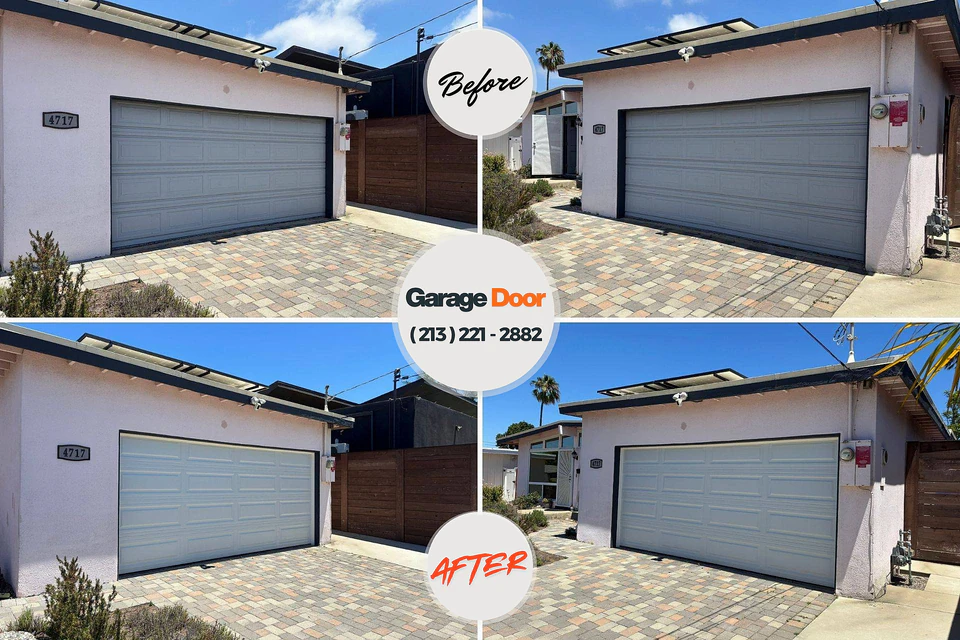 Before and after: garage door repair Buckhannon, WV